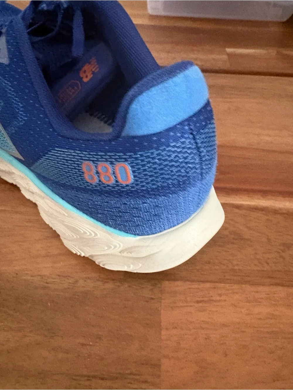 New Balance Navy and White Running Sneakers